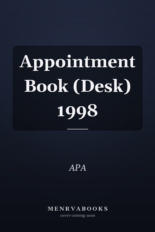 Appointment Book (Desk) 1998