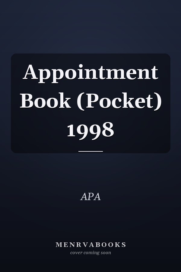 Appointment Book (Pocket) 1998