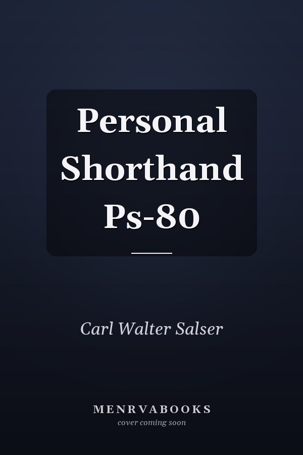 Personal Shorthand Ps-80