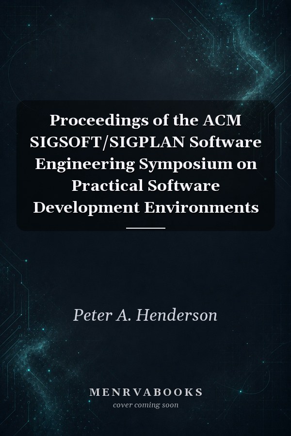 Proceedings of the ACM SIGSOFT/SIGPLAN Software Engineering Symposium on Practical Software Development Environments