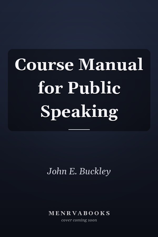 Course Manual for Public Speaking