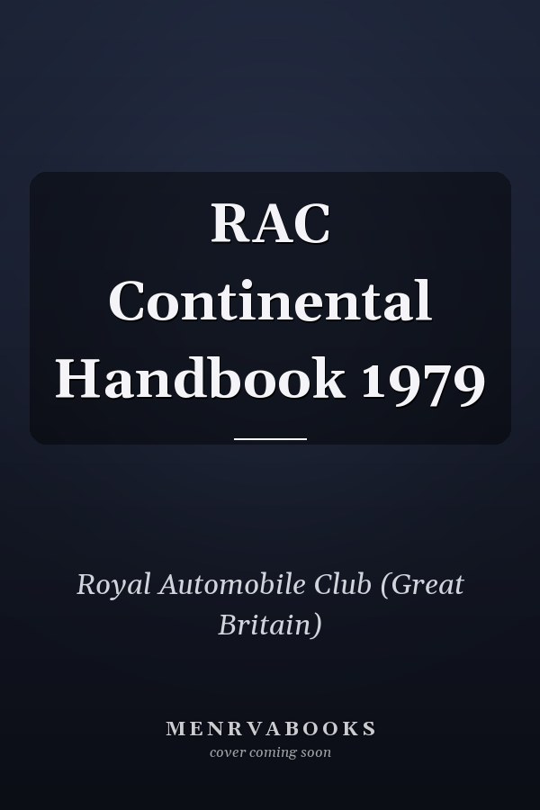 RAC Continental Handbook 1979