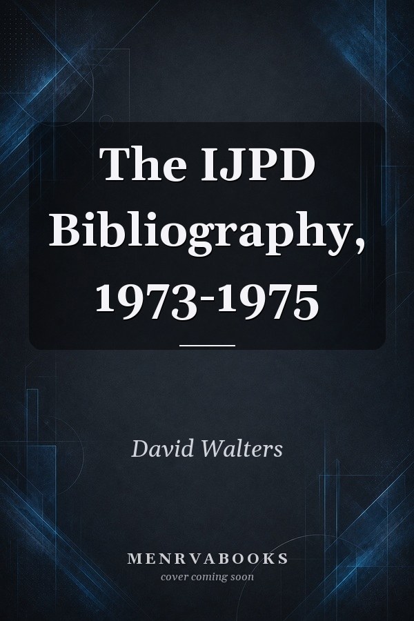 The IJPD Bibliography, 1973-1975