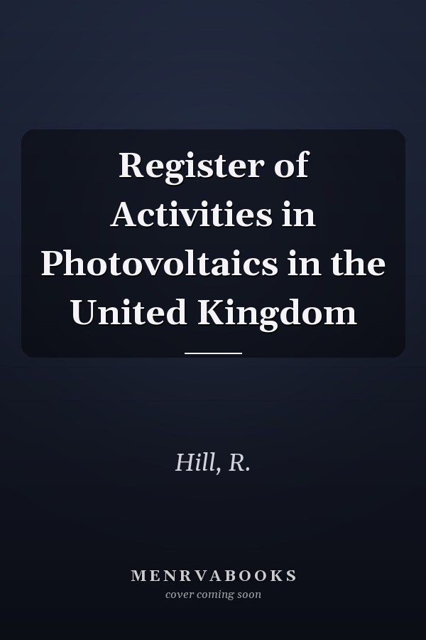 Register of Activities in Photovoltaics in the United Kingdom