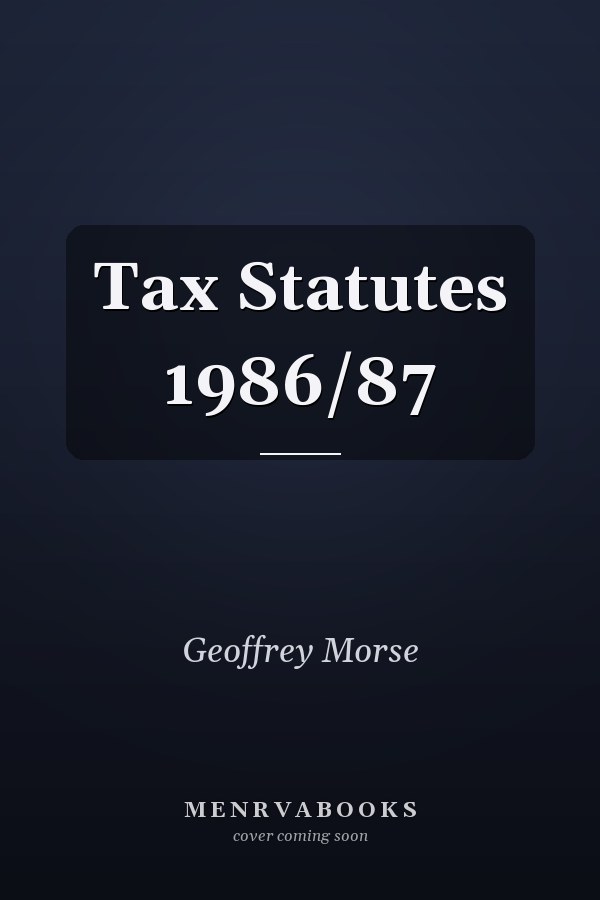 Tax Statutes 1986/87