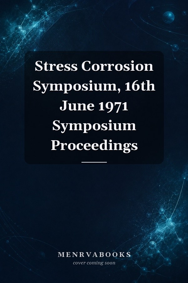 Stress Corrosion Symposium, 16th June 1971 Symposium Proceedings