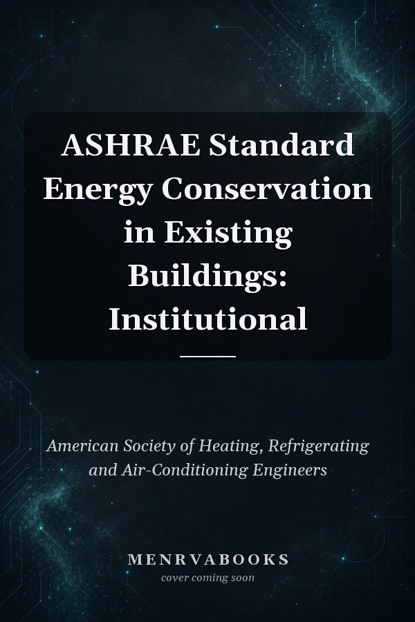 ASHRAE Standard Energy Conservation in Existing Buildings: Institutional