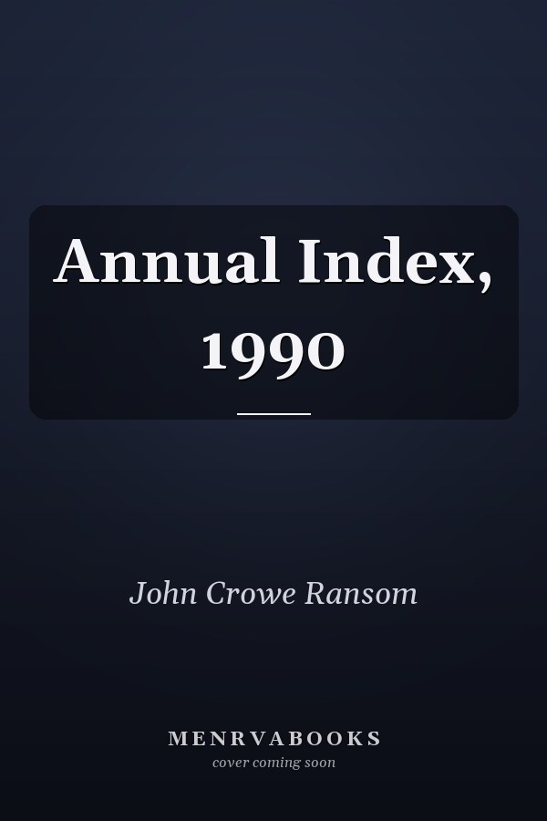 Annual Index, 1990