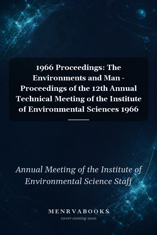 1966 Proceedings: The Environments and Man - Proceedings of the 12th Annual Technical Meeting of the Institute of Environmental Sciences 1966
