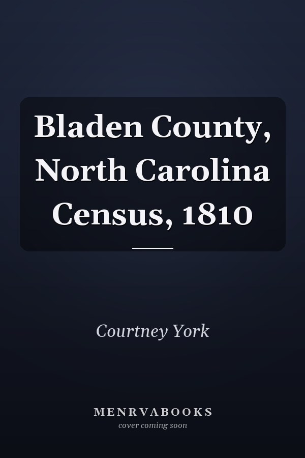Bladen County, North Carolina Census, 1810