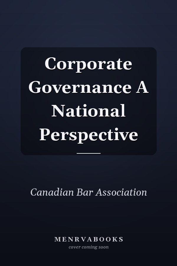 Corporate Governance A National Perspective