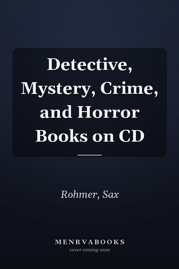 Detective, Mystery, Crime, and Horror Books on CD