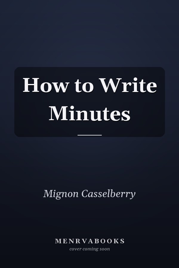How to Write Minutes