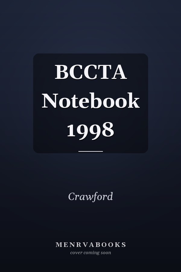 BCCTA Notebook 1998