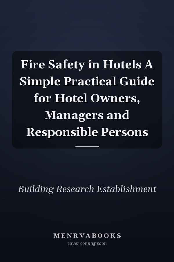 Fire Safety in Hotels A Simple Practical Guide for Hotel Owners, Managers and Responsible Persons