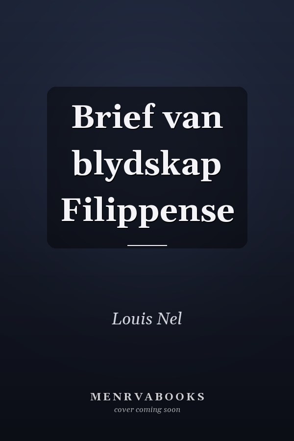 Brief van blydskap Filippense