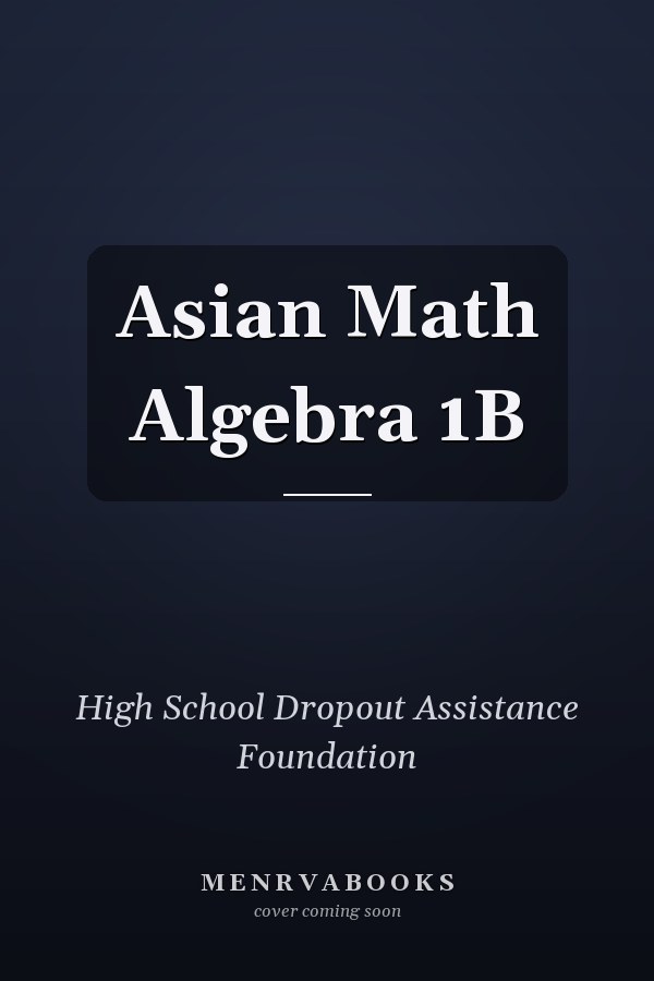 Asian Math Algebra 1B