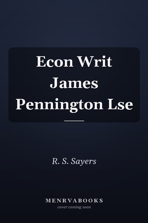 Econ Writ James Pennington Lse