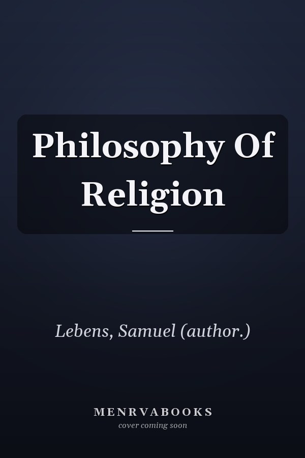 Philosophy Of Religion