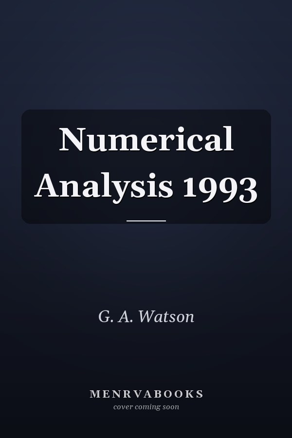 Numerical Analysis 1993