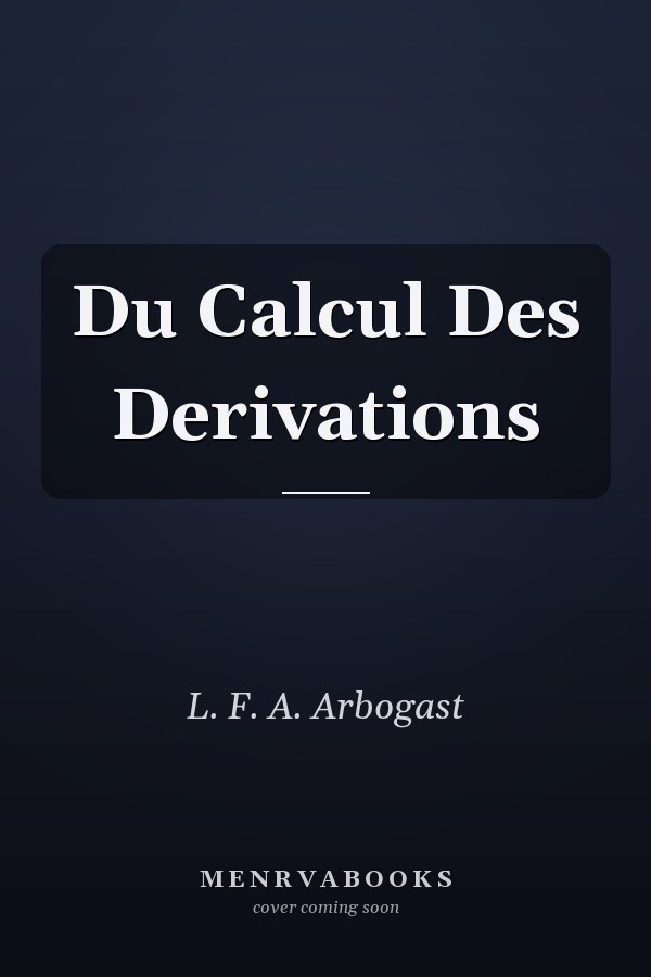 Du Calcul Des Derivations