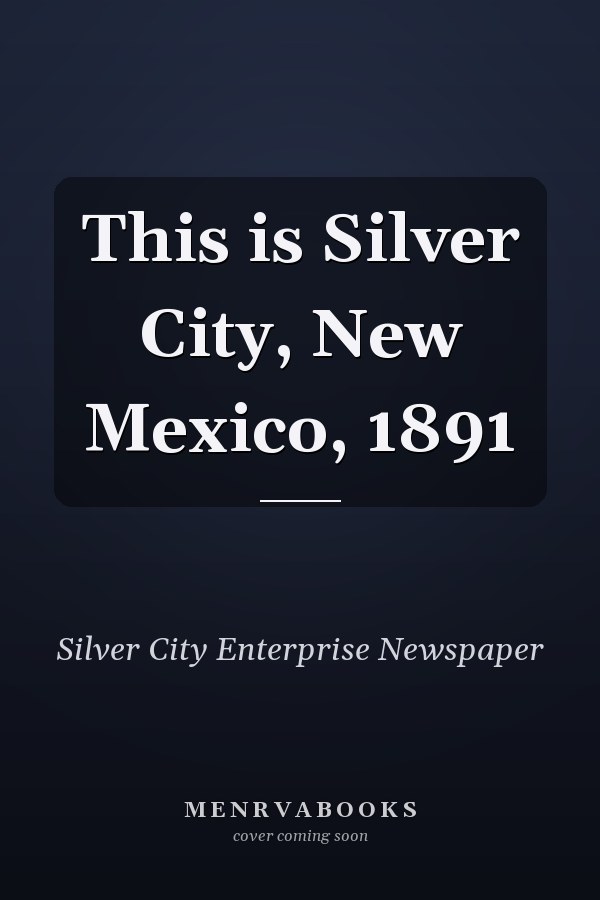 This is Silver City, New Mexico, 1891