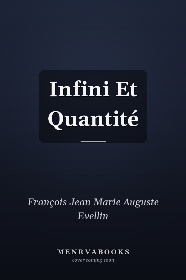 Infini Et Quantité