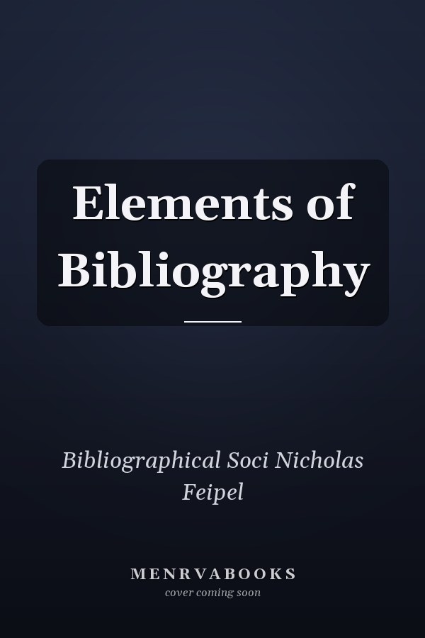 Elements of Bibliography