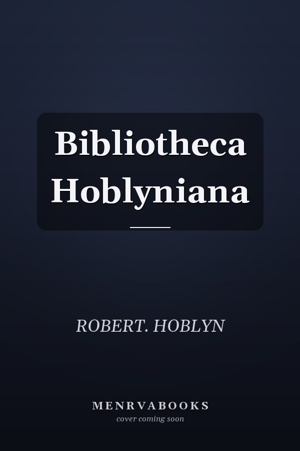 Bibliotheca Hoblyniana