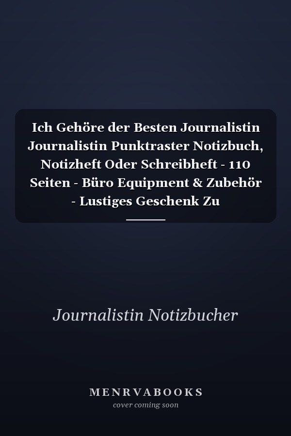 Ich Gehöre der Besten Journalistin Journalistin Punktraster Notizbuch, Notizheft Oder Schreibheft - 110 Seiten - Büro Equipment & Zubehör - Lustiges Geschenk Zu Weihnachten Oder Geburtstag