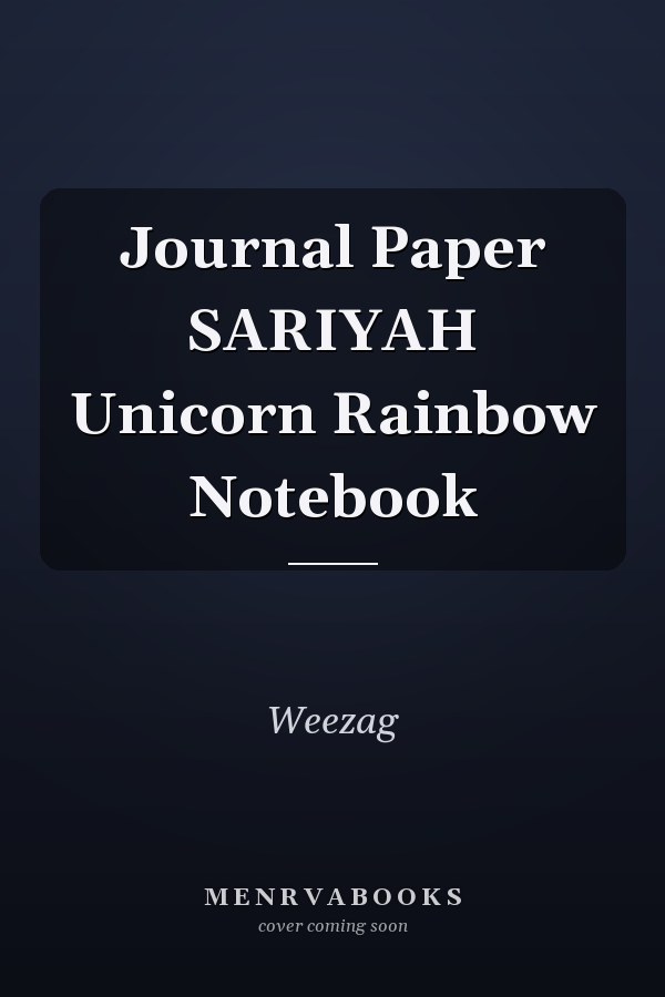 Journal Paper SARIYAH Unicorn Rainbow Notebook
