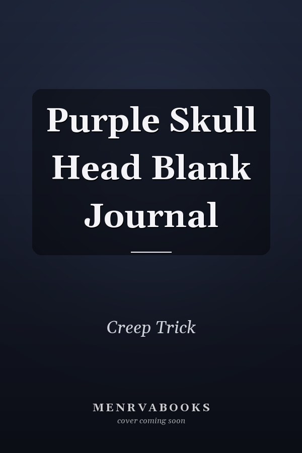 Purple Skull Head Blank Journal