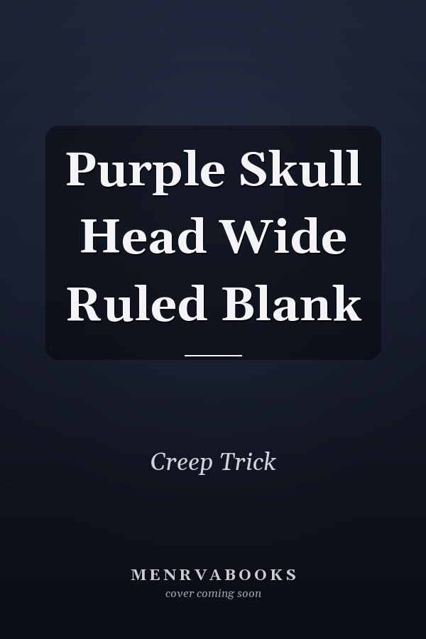 Purple Skull Head Wide Ruled Blank