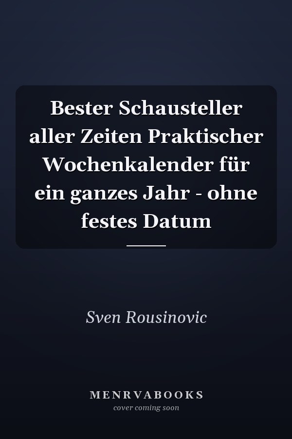 Bester Schausteller aller Zeiten Praktischer Wochenkalender für ein ganzes Jahr - ohne festes Datum