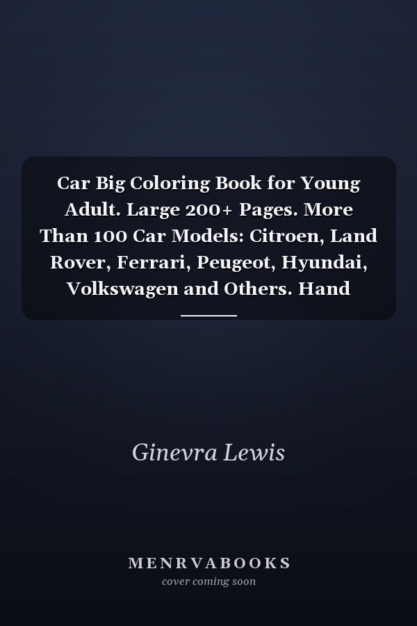 Car Big Coloring Book