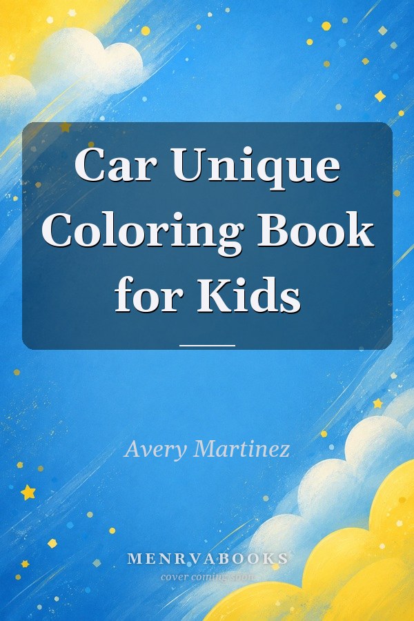 Car Unique Coloring Book for Kids