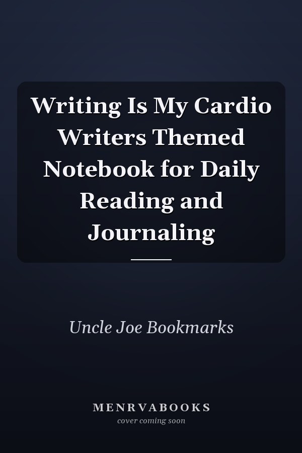 Writing Is My Cardio Writers Themed Notebook for Daily Reading and Journaling
