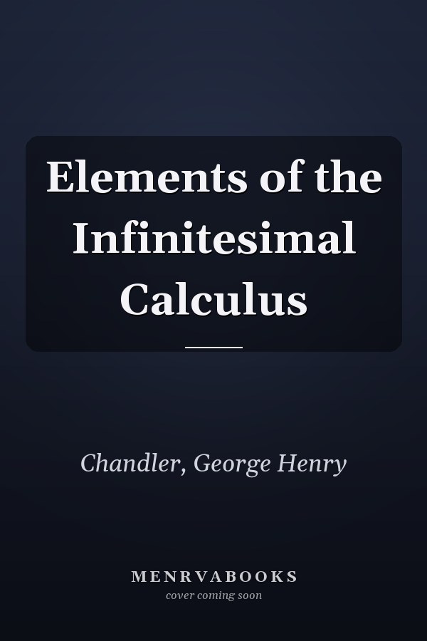 Elements of the Infinitesimal Calculus