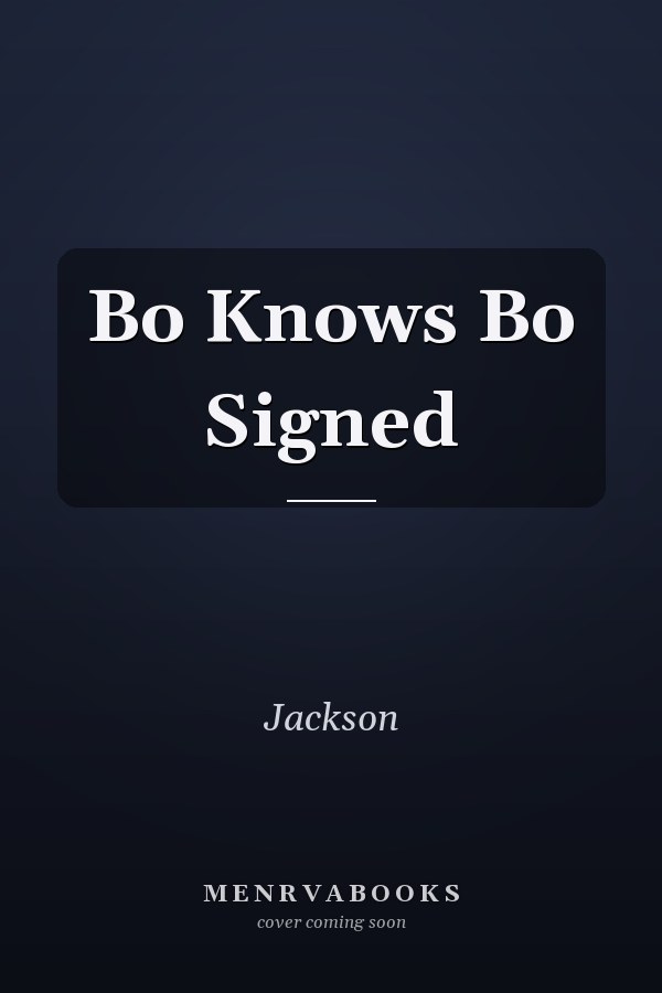 Bo Knows Bo Signed