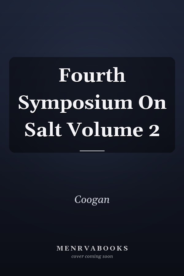 Fourth Symposium On Salt Volume 2