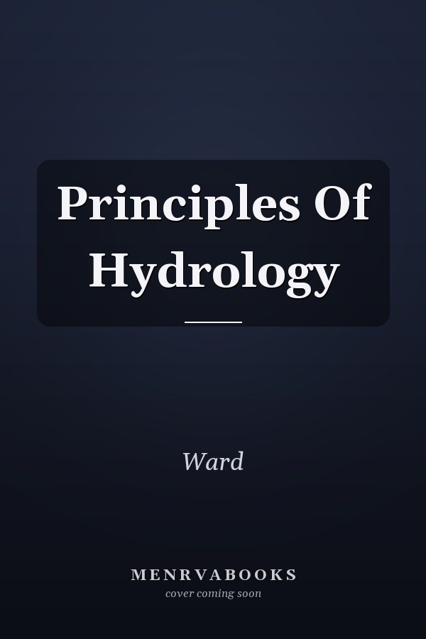 Principles Of Hydrology