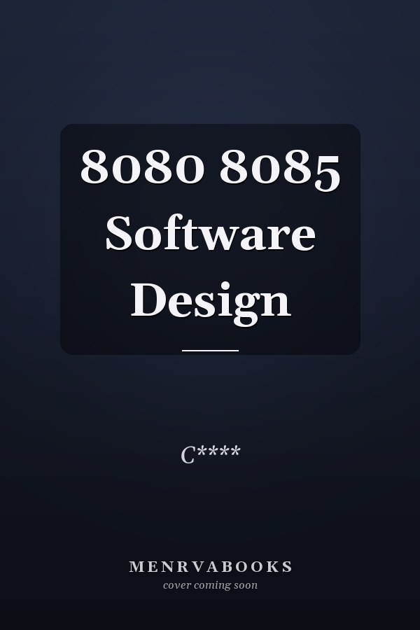 8080 8085 Software Design