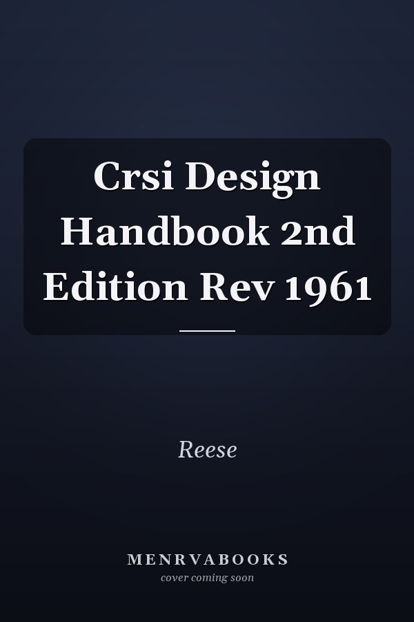 CRSI Design Handbook