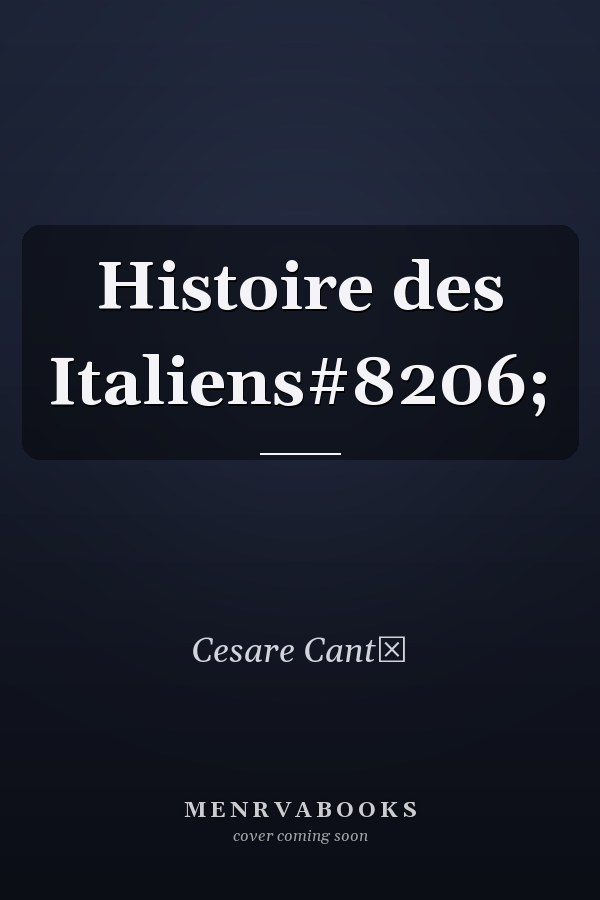 Histoire des Italiens#8206;