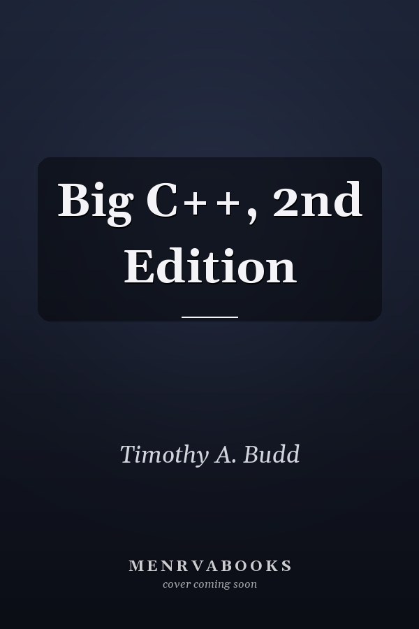 Big C++, 2nd Edition