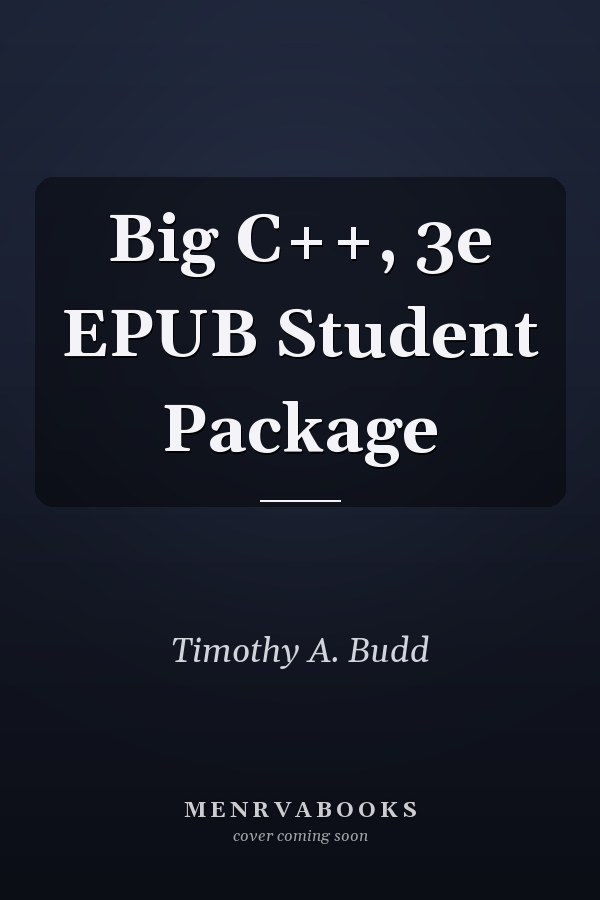 Big C++, 3e EPUB Student Package