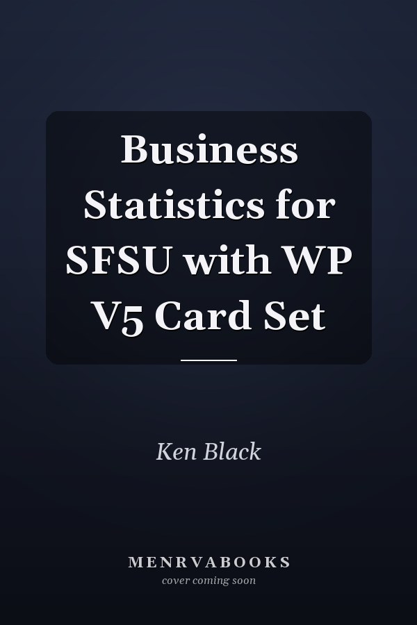 Business Statistics for SFSU with WP V5 Card Set
