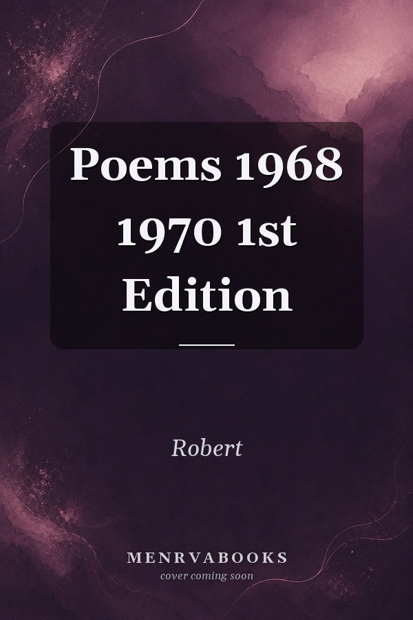 Poems 1968 1970 1st Edition