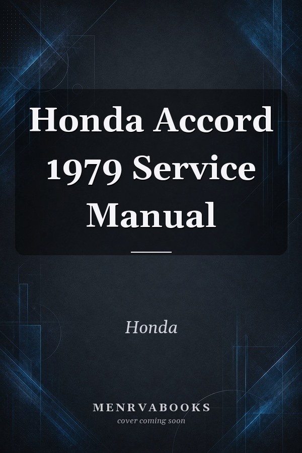 Honda Accord 1979 Service Manual