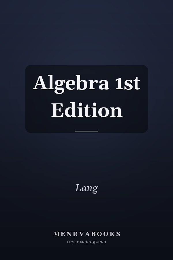 Algebra 1st Edition